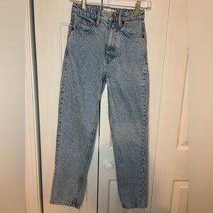Zara Light Blue Straight Jeans